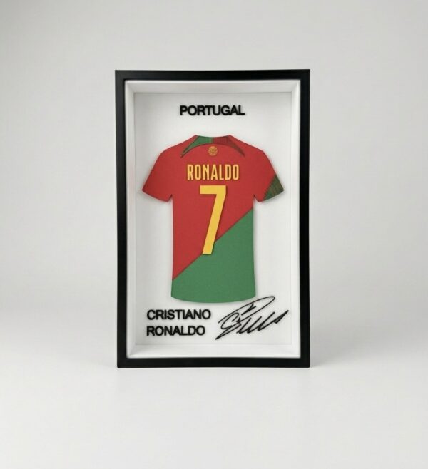 Cristiano Ronaldo #7 – 3D Printed Portugal Jersey Frame