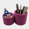 Woven Rope Multi-Purpose Desk Organizer & Remote Caddy