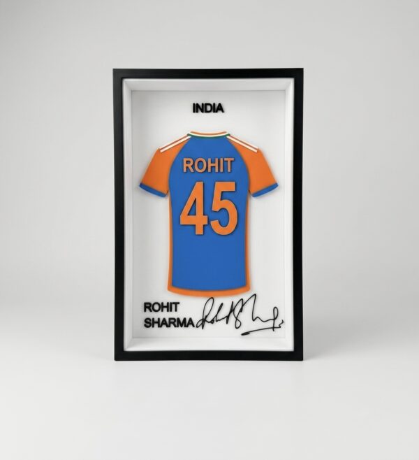 Rohit Sharma #45 – 3D Printed Jersey Frame