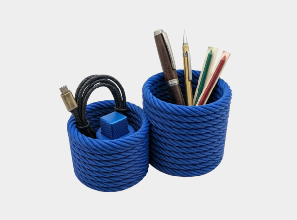 Woven Rope Multi-Purpose Desk Organizer & Remote Caddy