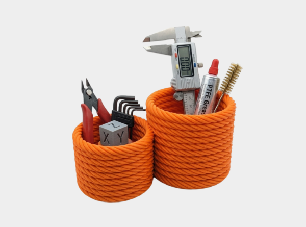 Woven Rope Multi-Purpose Desk Organizer & Remote Caddy