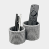 Woven Rope Multi-Purpose Desk Organizer & Remote Caddy
