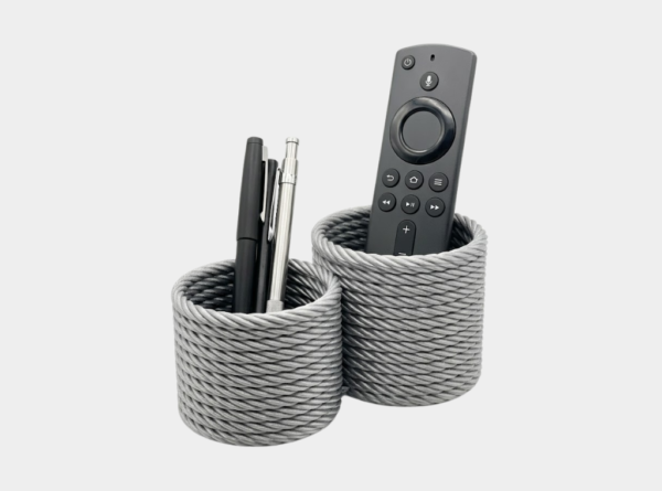 Woven Rope Multi-Purpose Desk Organizer & Remote Caddy