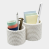 Woven Rope Multi-Purpose Desk Organizer & Remote Caddy